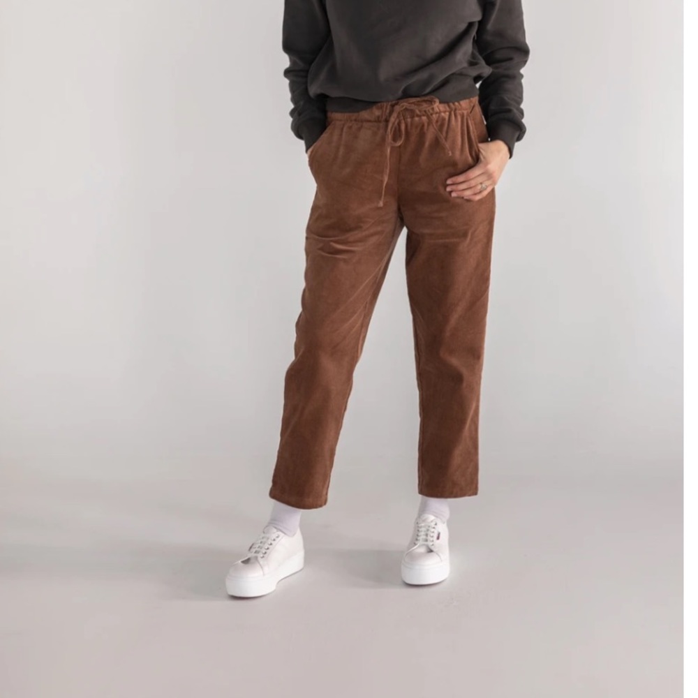 Kindly.Her Pecan Corduroy Go to Pants